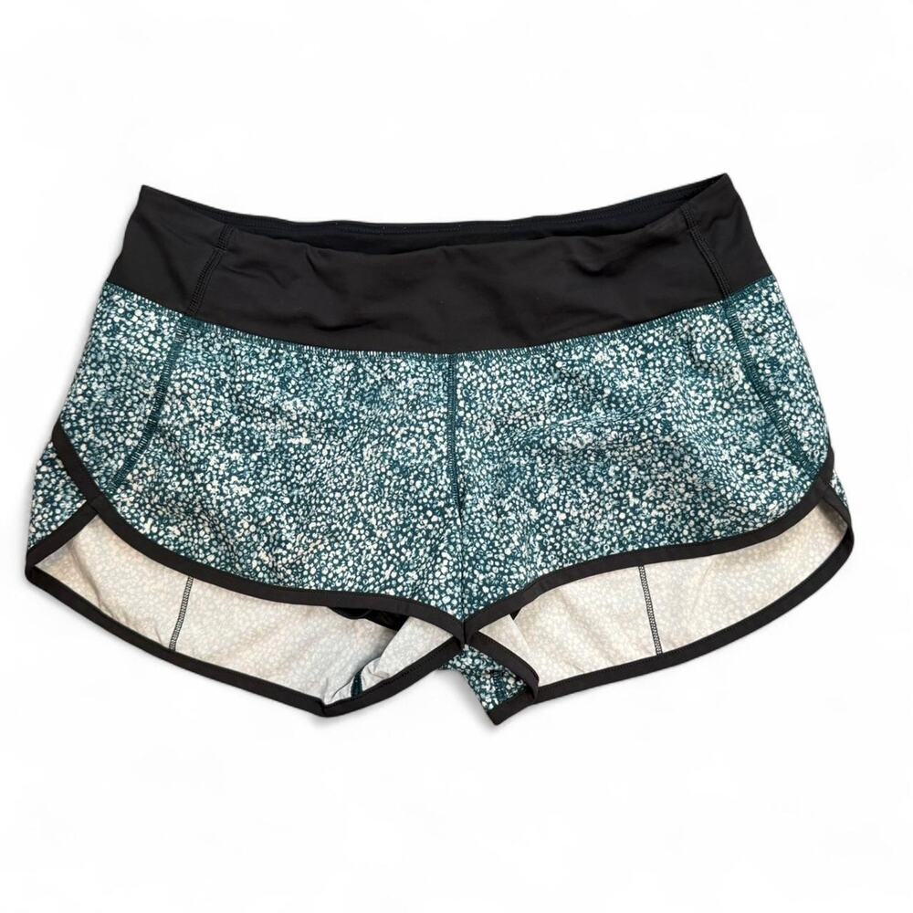 Lululemon teal and white spotted